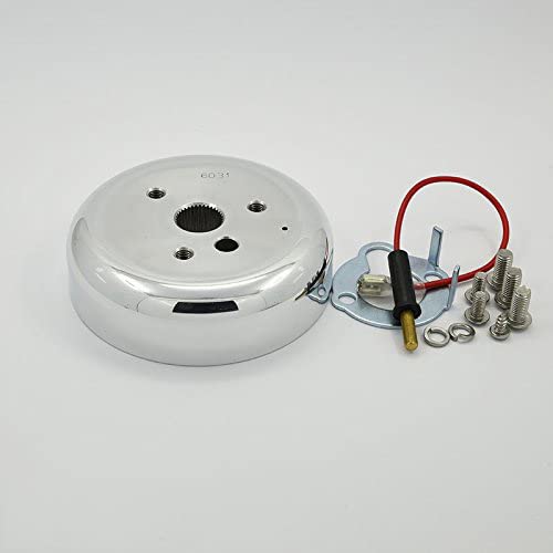 Flashpower 3 bolt Steering Wheel Hub Adapter Boss Kit Polished Compatible with GM Chevrolet GMC 60-69