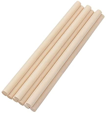 Zazza Home Decor - Wooden Dowel Rods 1/2 inch x 12 inch for Crafting and Macrame 15 Pack.-image-49