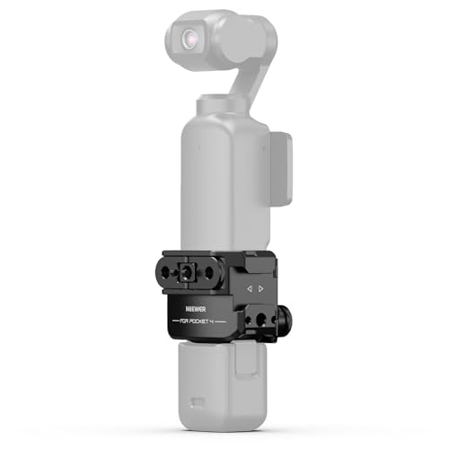 Image of NEEWER Camera Cage Compatible with DJI Osmo Pocket 4P (4 Pro), Pocket 4, Xtra Muse, Protective Gimbal Camera Rig with Action Camera Accessories Mount Adapter & 1 /4 inch Threads, No Assembly Needed, AC069