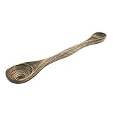 Island Bamboo 9-Inch Pakkawood Double Sided Measuring Spoon, Black