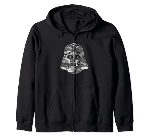 Star Wars Darth Vader Grey Camo Helmet Fill Zip Hoodie