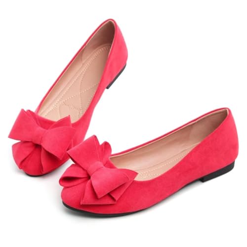 Image of TN TANGNEST Women Fashion Bowknot Flats Comfort Pointed Toe Dress Shoes