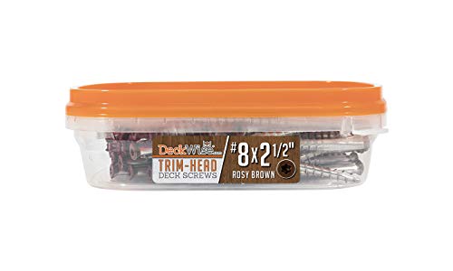 Vis de pont inoxydable 305 marron Colormatch Deckwise T15 de 2,5 cm