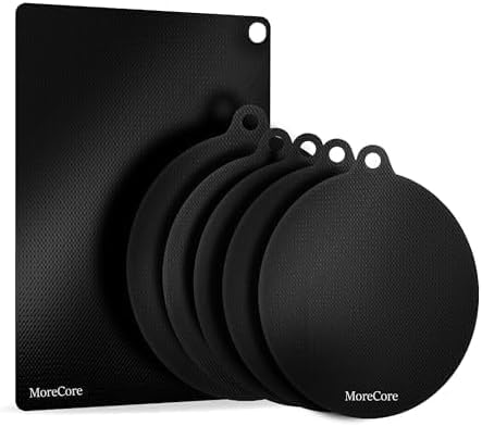 MoreCore Protector de Placa de Induccion | Protector Placa Induccion | Posavasos | Alfombrilla de Protección de Inducción | Inducción Cubierta | 6 Piezas