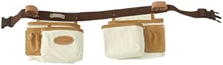 McGuire-Nicholas McGuire Nicholas 386 C 10 Pocket Finishers Apron in Natural Cotton Canvas With Belt,Beige