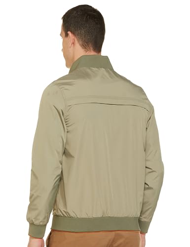 Image of Qube By Fort Collins Men's Nylon Standard Length Regular Fit Windbreaker Jacket - All-Weather & Winter Protection, Lightweight & Windproof