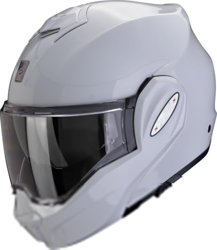 Casque moto Scorpion Exo-Tech Evo Pro Solid gris clair modulable taille M