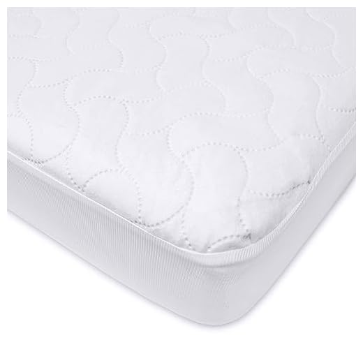 American Baby Company Waterproof Fitted Crib and Toddler Protective Mattress Pad Cover, White (1 Count), for Boys and Girls