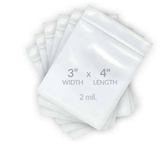 UOFFICE Reclosable Zip Bags, Reclosable poly bags 3