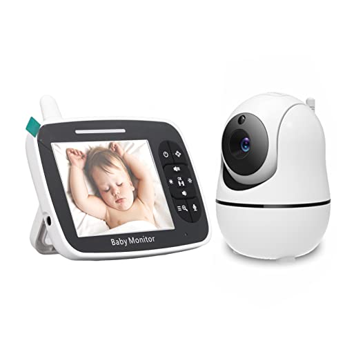 Monitor de bebê, Sem Fio 100‑240 V, Visão Noturna, Alcance de 900 Pés, Monitor Infantil para Pais qu