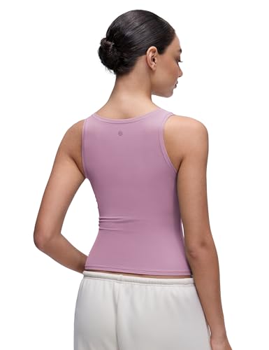 Image of CRZ YOGA Softembrace Scoop Neck Tank Top | Workout, Ultra Soft, Tight Fit, Waist Length, Double Lined, Sleeveless Shirts for Women