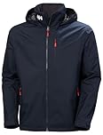 Helly Hansen Men's Crew Hooded Jacket 2.0, Navy, XL