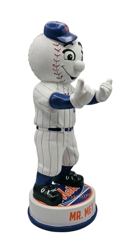 Estatua Mascota Mr. Met MLB New York Mets 12 Pulgadas miniatura 3