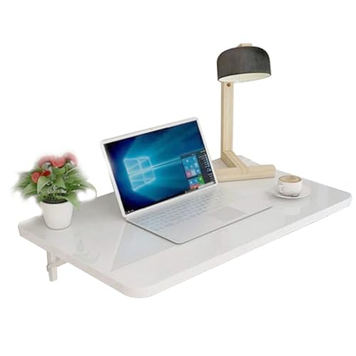 Table à manger pliable blanche avec fixation murale pour ordinateur - 2