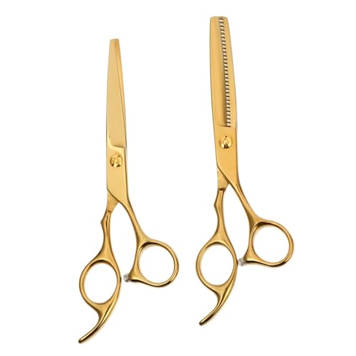 HAPINARY Set Di Forbici Professionali Per Parrucchiere Per Taglio Di Chioma Strumento Per Sfoltire I Chioma Adatto A Uomini E Donne Per Principianti E Famiglie