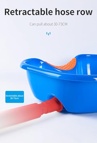 Lavabo portátil para champú, cama de pelo, lavabo de plástico con manguera de drenaje