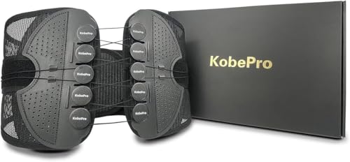 KobePro 『令和4年強化版』腰痛 ベルト 腰サポーター 腰楽ベルト 正規品 整体師推薦 腰コルセット腰サポート 腰痛対策 腰サポーター 骨盤ベルト 通気性 男女兼用 軽量 強力固定サポート 猫背矯正 姿勢サポート 腰用ベルト 動滑車式 二重加圧式 スポーツ 仕事用 作業用 Lサイズの商品画像（Amazon）