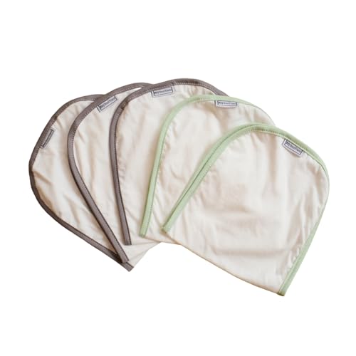 My Brest Friend Organic Burp Cloths Unisex 5-Pack Super Absorbent Cotton Burping Cloths for Babies,2-Ply and Soft on Baby's Skin, Newborn Spit Up Rags, Infant Towels for Milk Spit Up, Large 9.5" x 2"4