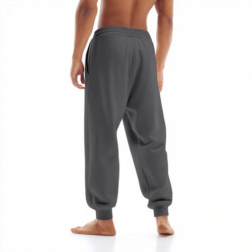 GOFULY Mens Sweatpants Baggy Loose Fit Stretch Drawstring Elastic Waist Pants with Pockets Lightweight Men Sweatpants Shorts3