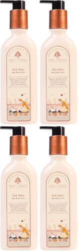 Image of Baby Forest Rich Moisture Nourishing Baby Lotion | With Moisturizing Cream for Baby's Soft Skin | Gentle Daily Care for Newborns & Infants | 200ml | Paraben-Free, Derma Safe (Pack of 4)