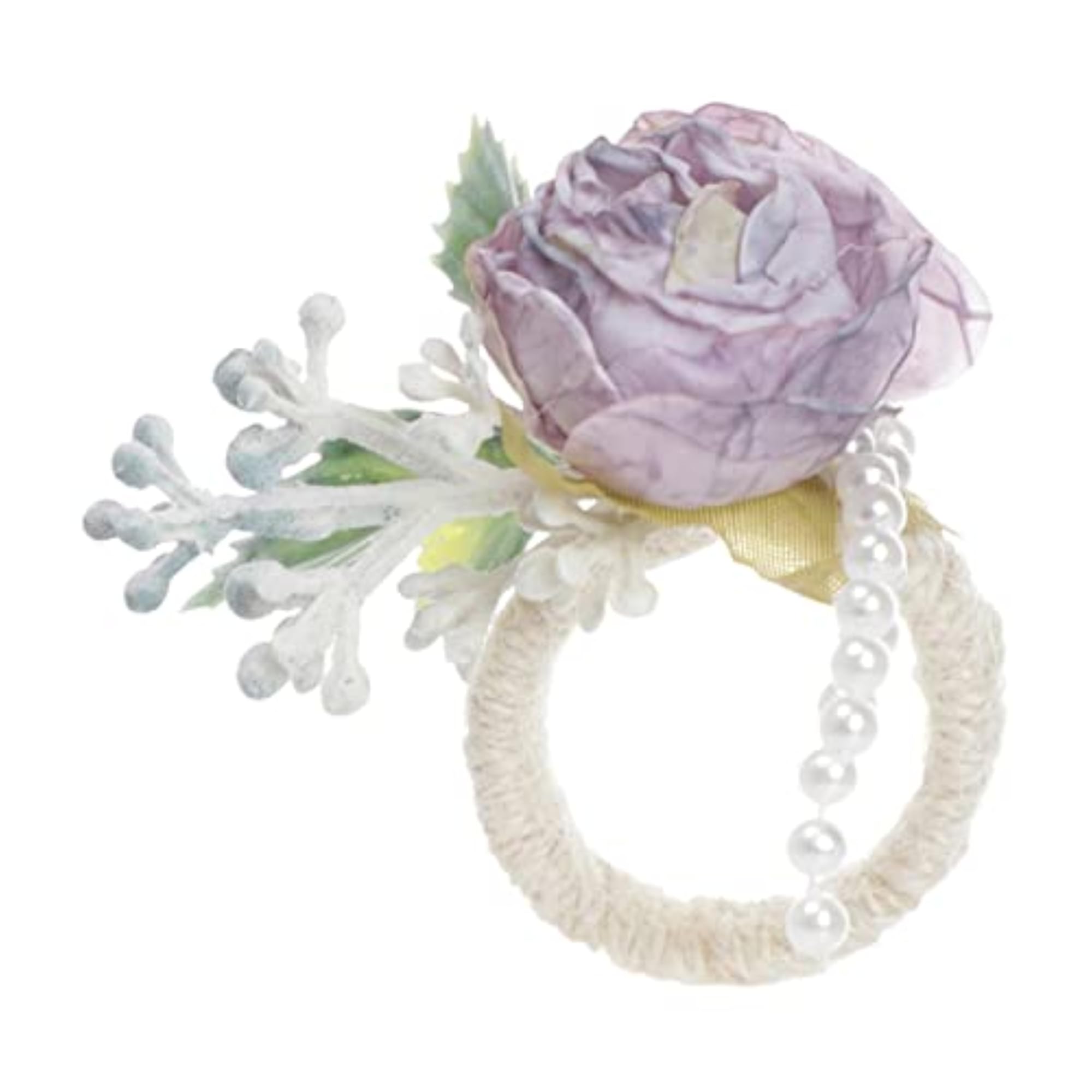 6 Rose Napkin Rings for Valentine's Day Table Decoration