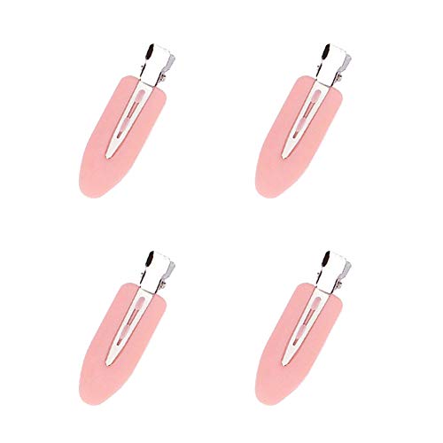 4 pieces No Bend Hair Clips, No Crease Hair Clips, Makeup No Bend Hair Clips for Hair Styling and Makeup Application