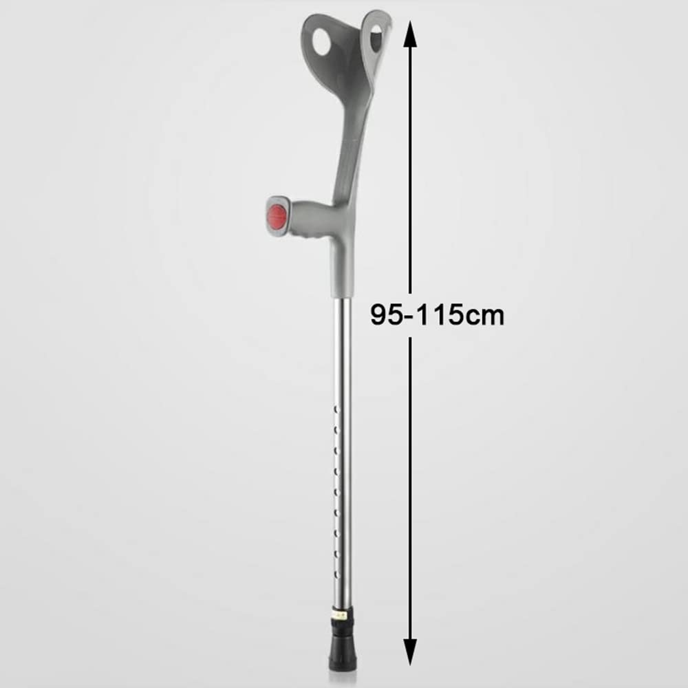KADEUX Muletas De Antebrazo para Adultos, Muletas Telescópicas para Antebrazo Bastón De Viaje, Muletas De Aluminio para Hombres Mujeres, Muletas Ergonómicas Andador