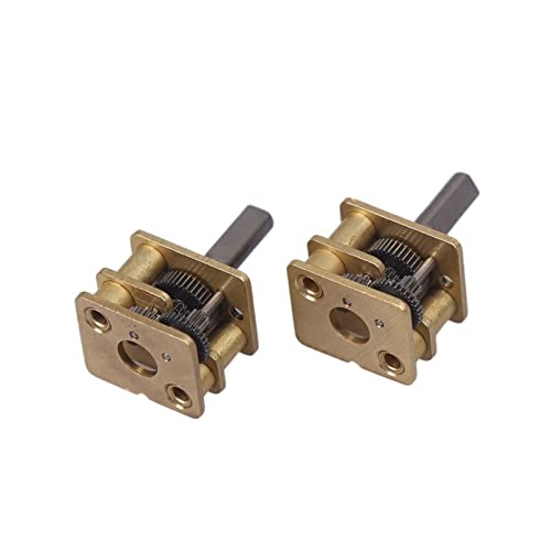 Schnecke mechanisch 2pcs N20 Reduktion Getriebe, 8 mm D -Wellenmotorteile vom Typ Metal Schrittmotor-Getriebe