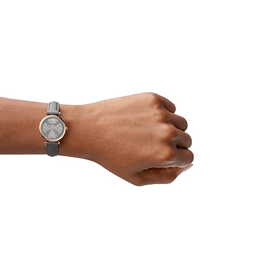 Fossil ES5068 Women'S Carlie Mini Quartz Stainless Steel And Leather Watch thumb #4