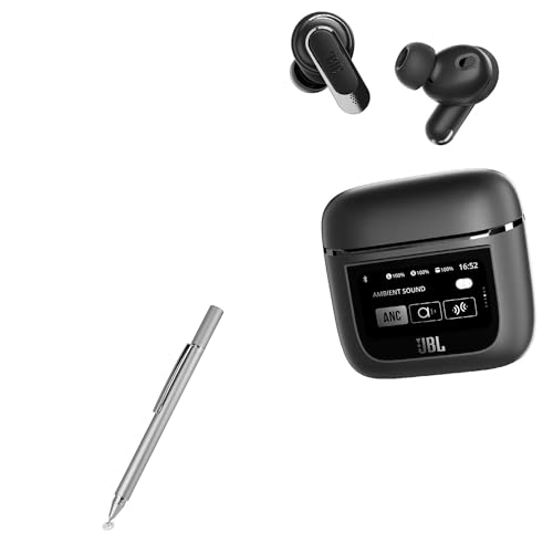 BoxWave Stylus Pen Compatible with JBL Tour Pro 2 - FineTouch Capacitive Stylus, Super Precise Stylus Pen - Metallic Silver