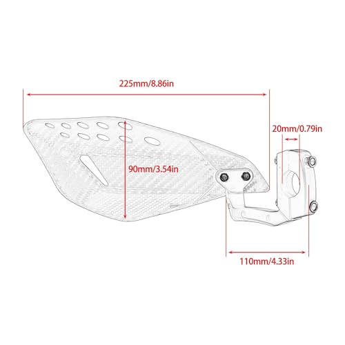 Protège-mains moto universel 22mm vert équipement quad ATV cross - 5