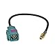 tomzz Audio 1500-042 Fakra (F) Antennenadapter Kupplung auf SMB (M) Stecker GPS Navi DAB+
