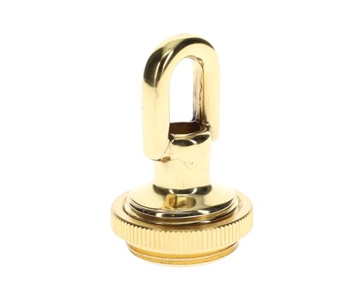 Image of B&P Lamp Cast Brass Screw Collar Ceiling Light Canopy Plate Kit