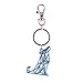 DelSol - Color-Changing Key Chain Metal Wolf - High Quality Zinc Alloy - Rust Resistant - Livens up Backpacks and Sets of Keys - Transforms from Silver to Blue with Sunlight - Blue