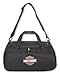 Harley-Davidson Orange Bar & Shield Logo Zip Rugged Graphic Duffel Bag - Black