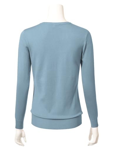 Image of Allsense Women's Long-Sleeve Crewneck Cardigan | Classic Button Down Sweater, Soft Fine Knit, Lightweight