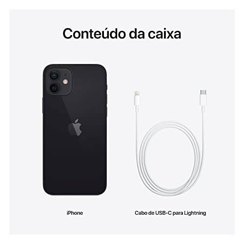 Apple iPhone 12 (64 GB) – Preto (Recondicionado)