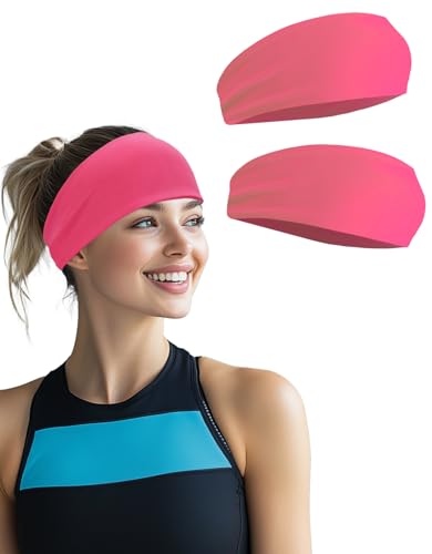 Image of Headbands for Men & Women, Sweat Headband Non-Slip Sweatband Sports Running Cycling Yoga Basketball Workout Football Training