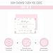 Pink and Gold Baby Shower Thank You Cards with Envelopes - Blank Notes with Prefilled Message for Girls - Personalize Cute Princess Twinkle Star Notecards - 4x6 Stationery Set, 15 Pack