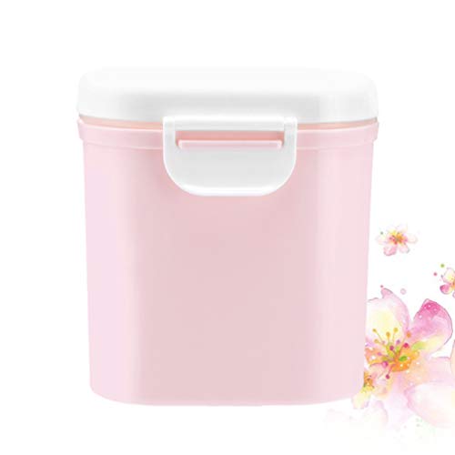 MILISTEN Formule Dispenser Melkpoeder Container Babyvoeding Opslag Graan Bonbondoos Voor Peuter Kinderen Reizen (Roze) - Image 4