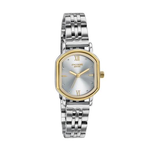 Image of Sonata Poze 8 Quartz Analog with Silver- Sunray Dial IPS Stainless Steel Strap Watch for Women - SP80161BM01W