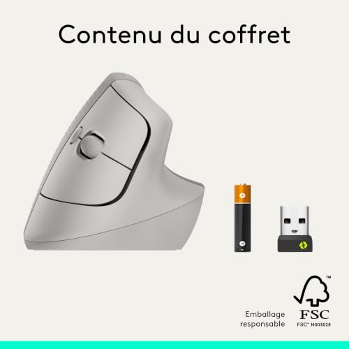 Souris Logitech 910-007771 – Ergonomique Verticale, Bluetooth, 4000 DPI - vue 10