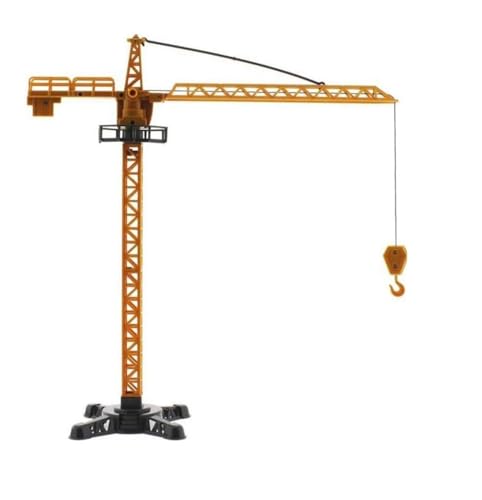 Generic Spielzeugkran für Kinder, Baukran, Spielzeug-Handkran mit Zubehör, hebt Last und dreht Sich um 360 Grad, Baukran, Spielzeug-Multifunktionskran mit Baustellenzubehör