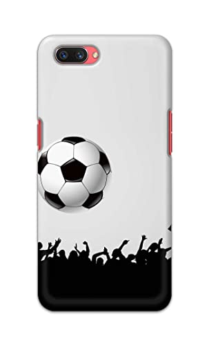 Image of Printed Hard Back Cover Case for Oppo A3s | Oppo A5 2018 | Realme C1 | Realme C1 2019 Back Cover (Football Icon) -702