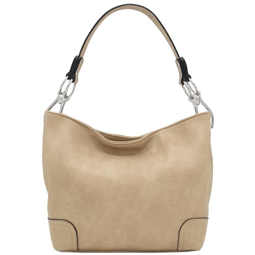 Image of Hobo Shoulder Bag with Big Snap Hook Hardware