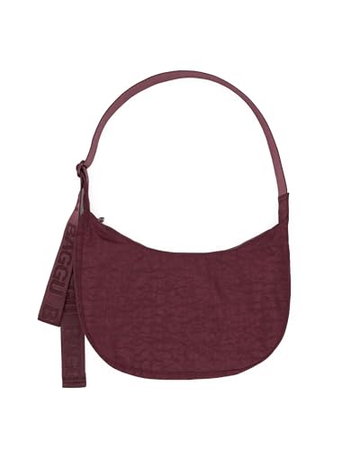 BAGGU Medium Nylon Crescent Bag - Mahogany