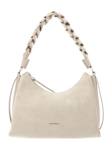 Sac de luxe à épaule Coccinelle bimatière cuir suédé premium
