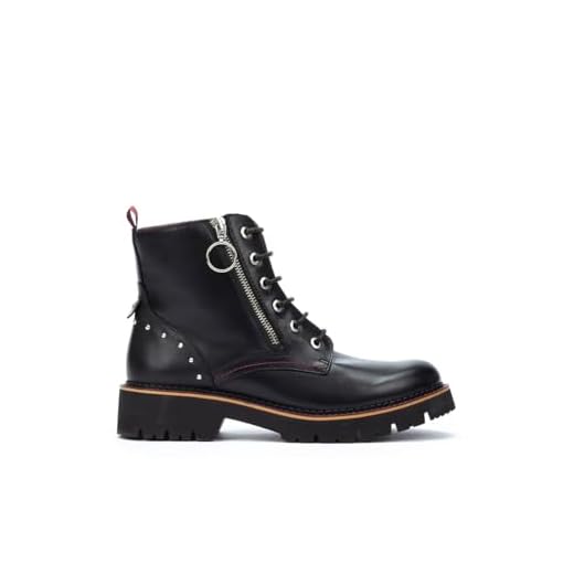 Pikolinos Botines Planos en Cuero Vicar para Señora Color Black