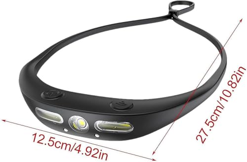 Image of Care 4 Motion Sensor LED + 2COB Head Torch USB Rechargeable Waterproof Headlamp Flashlight 350 Lumen Silicone Head Lamp for Swimming, Cycling, Camping & Trekking