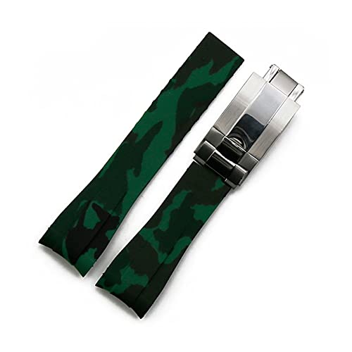 Bracelet en caoutchouc PURYN 20mm camouflage pour montre